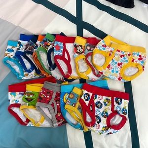 Lot of Toddler Boy Panties 2T-3T